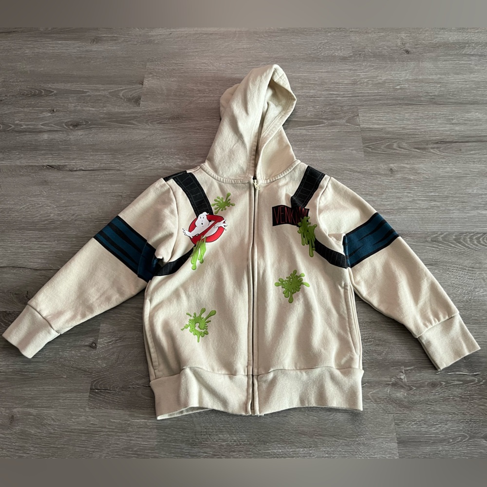 Boys extra small gently used ghostbusters hoodie ￼